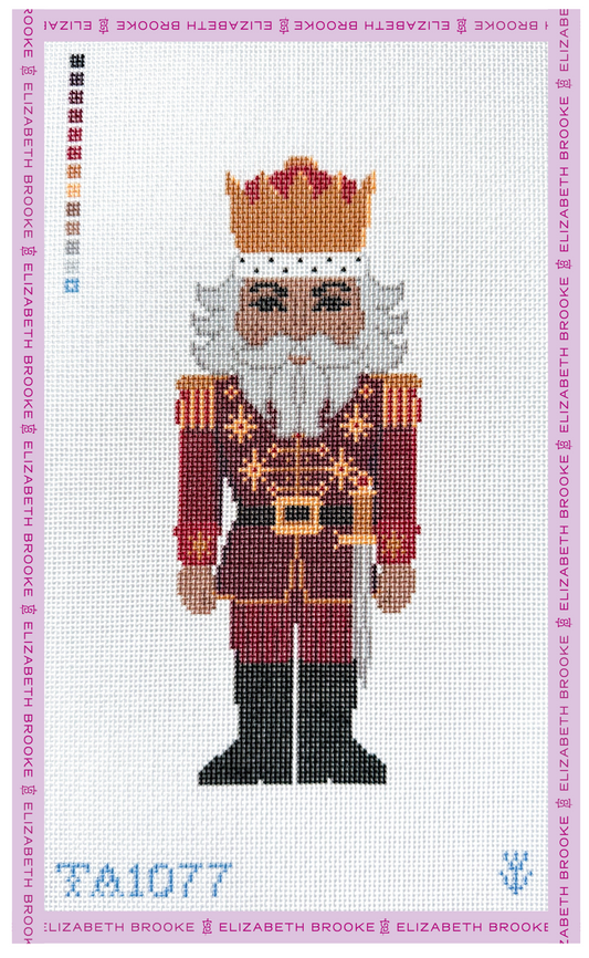 Red Nutcracker Needlepoint Canvas