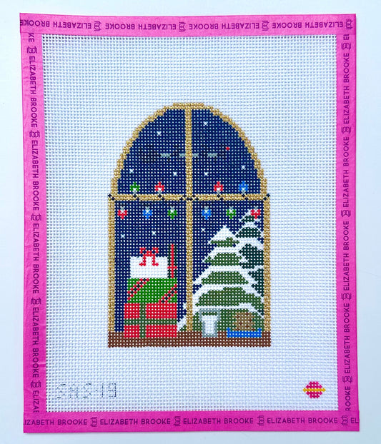 Santa Skies Christmas Window