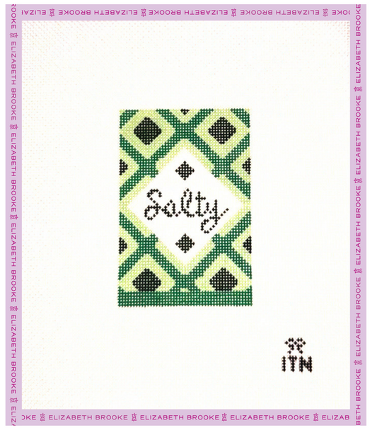 Salty Salt Box Needlepoint Canvas