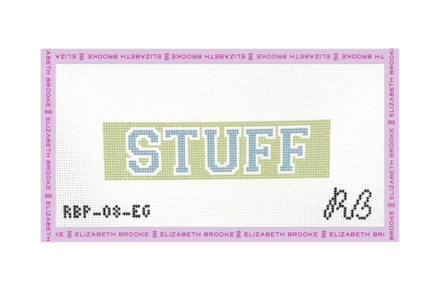 Green STUFF Fob Needlepoint Canvas