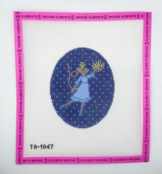 Christmas Mouse ornament needlepoint canvas