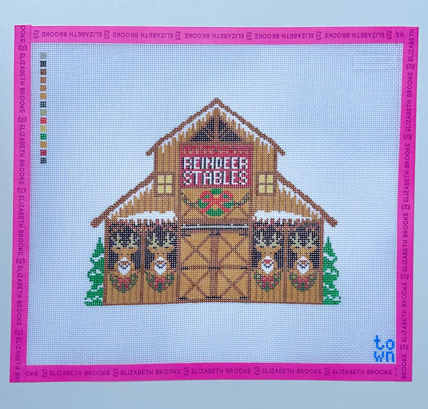 Christmas Village Reindeer Stable