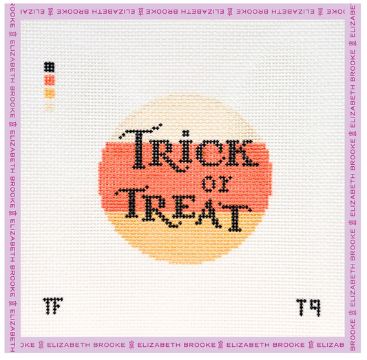 Trick or Treat Candy Corn Needlepoint Canvas
