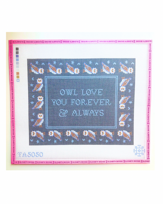 Owl Love You Needlepoint Canvas