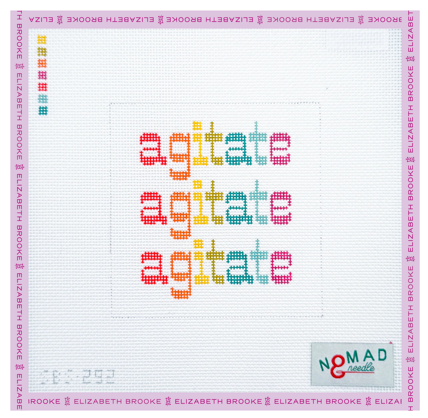 Agitate Agitate Agitate Needlepoint Canvas