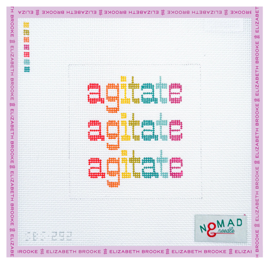 Agitate Agitate Agitate Needlepoint Canvas