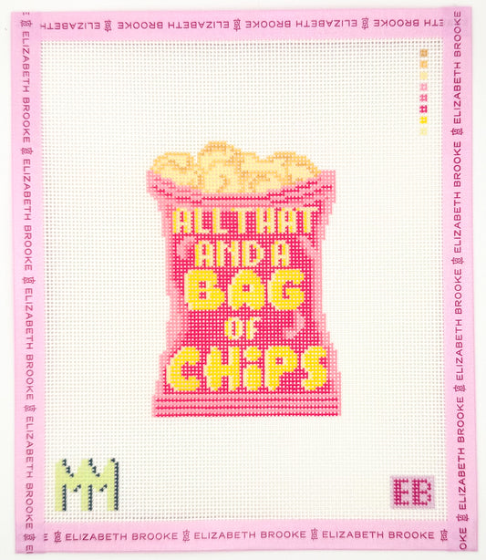 All that and a bag of chips needlepoint canvas