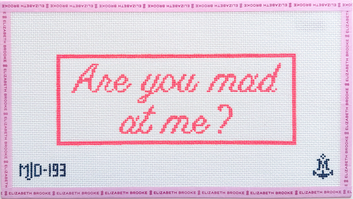 Are you mad at me? Needlepoint Canvas