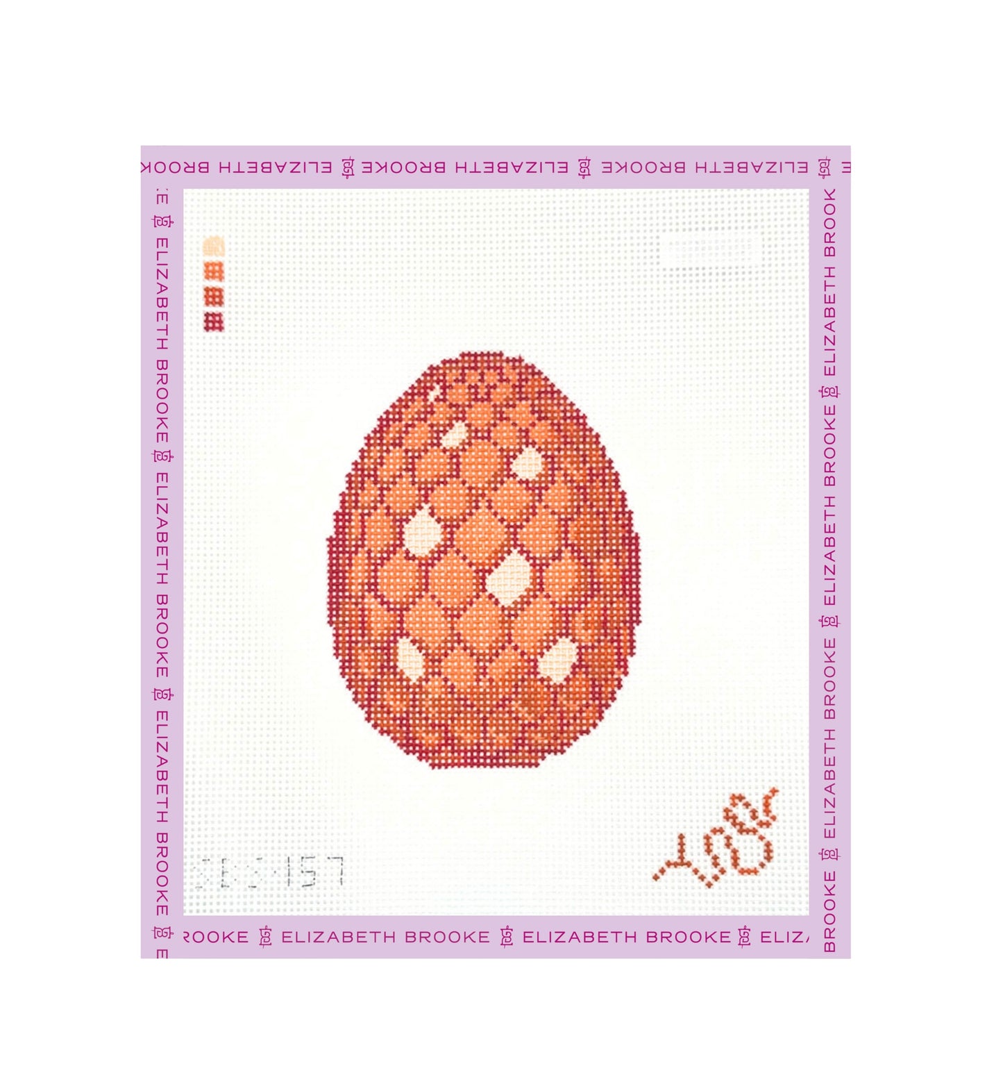 Carnelian Dragon Egg Needlepoint Canvas