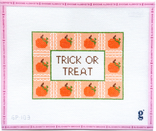Trick or Treat Sign Needlepoint Canvas