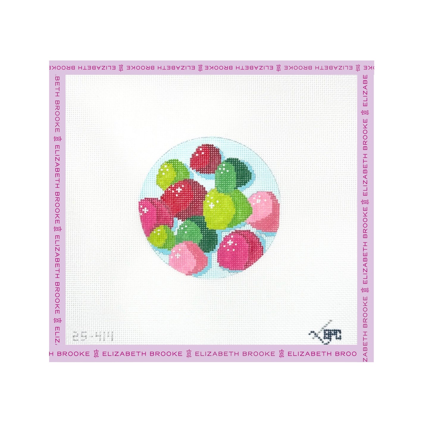 Holiday Gumdrops Needlepoint Canvas