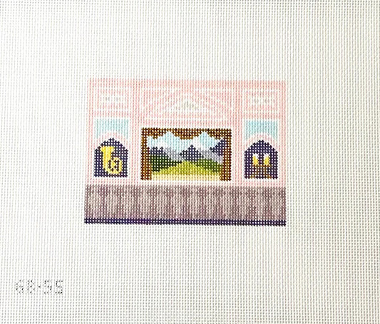 High on a Hill needlepoint canvas