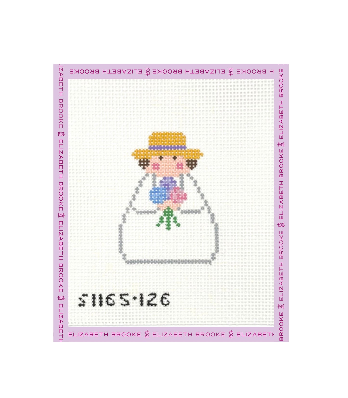 Hydrangea Angel Needlepoint Canvas