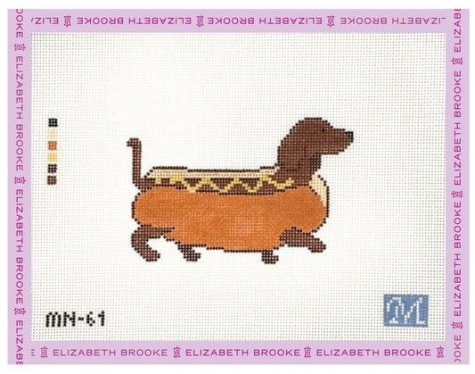 Hot Dog Needlepoint Canvas