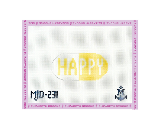 Mini Happy Pill Needlepoint Canvas