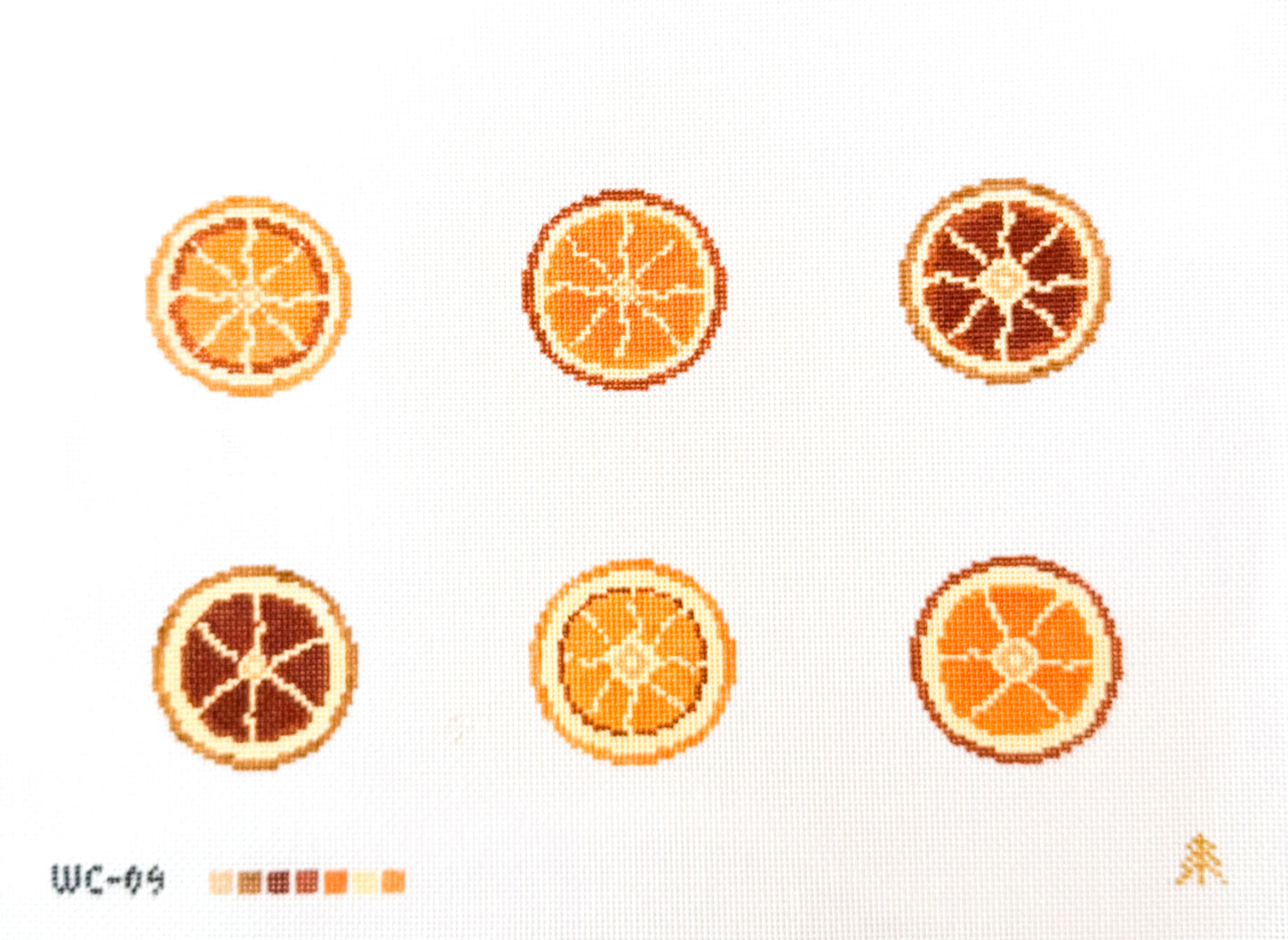 Dried Orange Garland Needlepoint Canvas