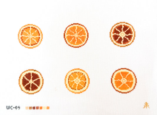 Dried Orange Garland Needlepoint Canvas