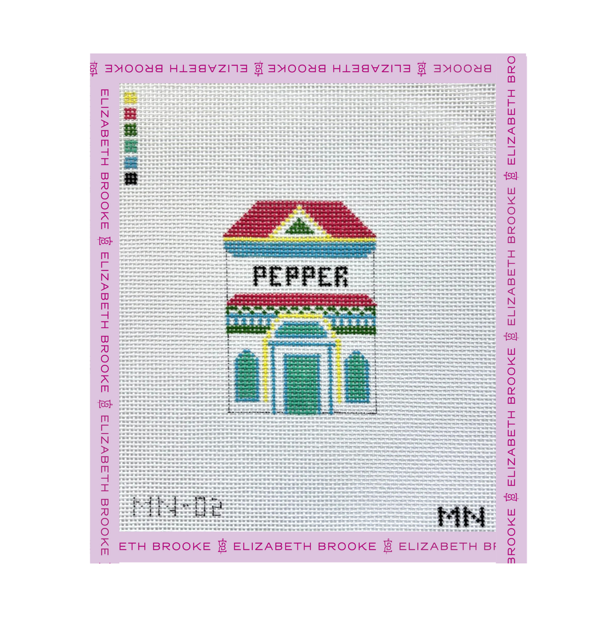 Pepper Village House Needlepoint Canvas
