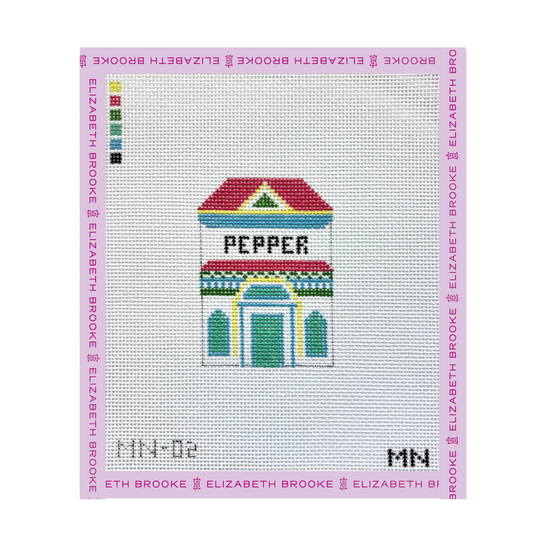 Pepper Village House Needlepoint Canvas