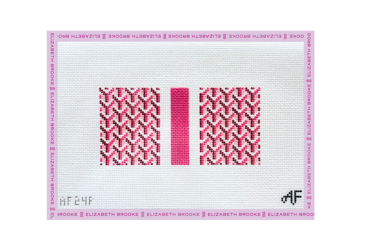 Y Pattern Eyeglass Case Needlepoint Canvas