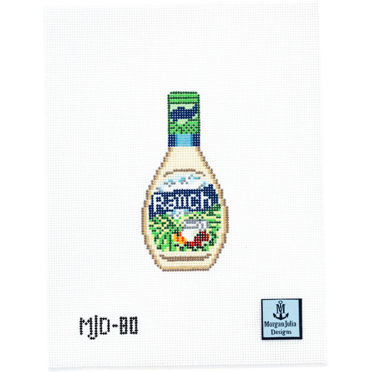 Ranch Dressing Bottle Needlepoint Canvas