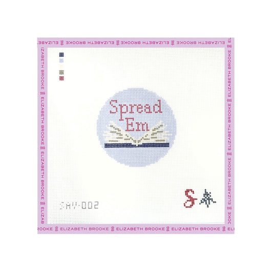 Spread 'Em (Round) Needlepoint Canvas