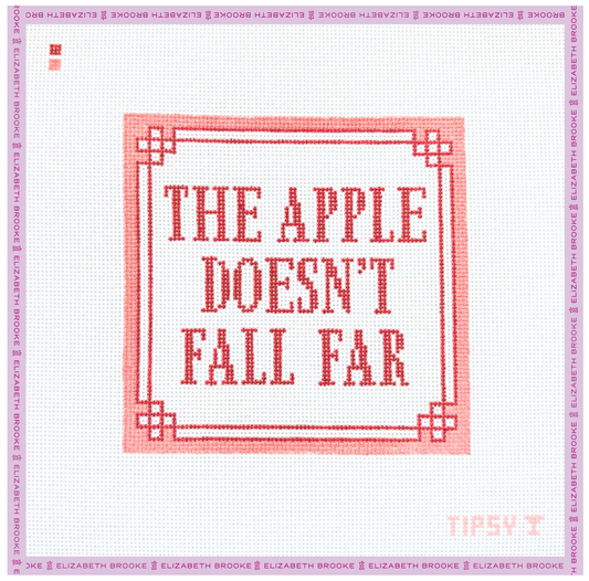 Apple Doesn't Fall Far Needlepoint Canvas