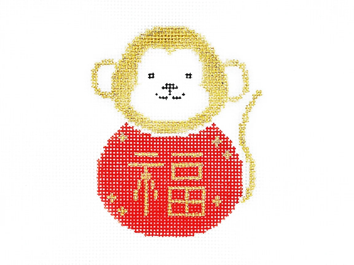 Year of the Monkey Needlepoint Canvas